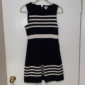 J.Crew XS Black/white Dress